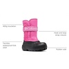 image:imageColumbia Kids Powderbug Snowlite Strap ToddlerLittle KidBig KidPink IceSatin Pink