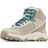 image:imageColumbia Womens Trailstorm Mid Waterproof Hiking ShoeCanvas Tan  River Blue