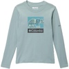 image:imageColumbia Girls Hazeldel Hill Long Sleeve Graphic TeeCrushed BlueBarely Printed