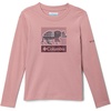 image:imageColumbia Girls Hazeldel Hill Long Sleeve Graphic TeeEraser PinkBarely Printed