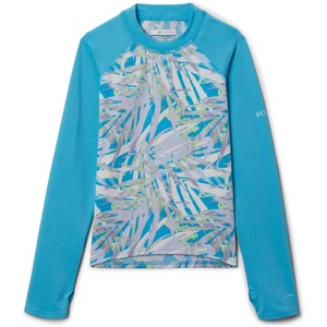 image:imageColumbia BabyBoys Sandy Shores Printed Long Sleeve SunguardPurple Tint Dye PalmsAtoll