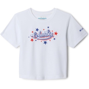 image:imageColumbia Girls La Poudre Pass Short Sleeve TeeWhiteElevated Patriot