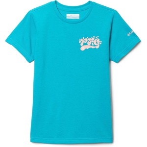 image:imageColumbia Girls PFG Palm Waves Short Sleeve TeeOcean Teal Graphic