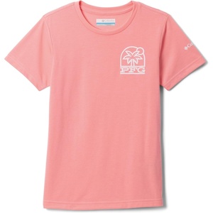 image:imageColumbia Girls PFG Palm Waves Short Sleeve TeeTiki Pink Graphic