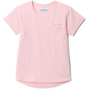 image:imageColumbia Girls Tech Trail Short Sleeve TeeSatin Pink Heather