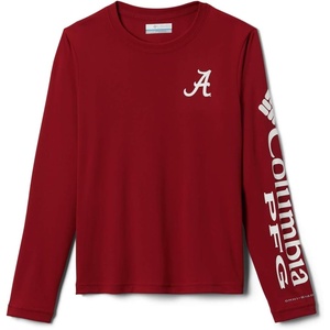 image:imageColumbia Kids CLG Terminal Tackle Long Sleeve Shirt Little KidsBig KidsAla  Red VelvetWhite