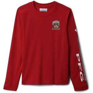 image:imageColumbia Kids CLG Terminal Tackle Long Sleeve Shirt Little KidsBig KidsRed white
