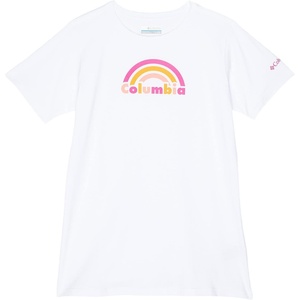 image:imageColumbia Kids Mission Lake Short Sleeve Graphic Shirt Little KidsBig KidsWhite Brand Rainbow