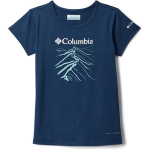image:imageColumbia Kids Tech Trail Short Sleeve Graphic Shirt Little KidBig KidCollegiate Navy HeatherRidge Line Life