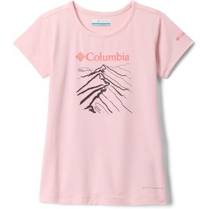 image:imageColumbia Kids Tech Trail Short Sleeve Graphic Shirt Little KidBig KidSatin Pink HeatherRidge Line Life
