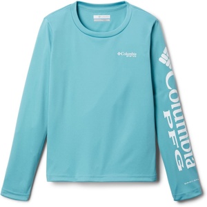 image:imageColumbia Kids Tidal Tee Long Sleeve Little KidsBig KidsSea WaveWhite Logo