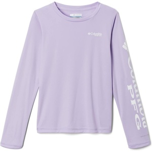 image:imageColumbia Kids Tidal Tee Long Sleeve Little KidsBig KidsSoft VioletWhite Logo