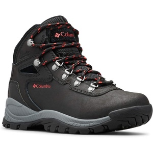 image:imageColumbia Womens Newton Ridge Plus Waterproof Hiking Boot LegacyBlackPoppy Red