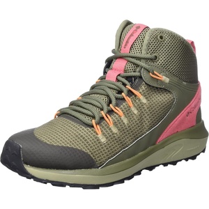 image:imageColumbia Womens Trailstorm Mid Waterproof Hiking ShoeStone Green X Wild Salmon