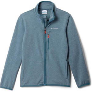 image:imageColumbia boys Essential Hike Grid Fleece Full ZipEverblue