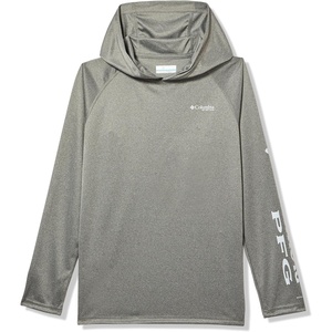 image:imageColumbia boys Pfg Terminal Tackle HoodieCharcoal HeatherCool Grey Logo