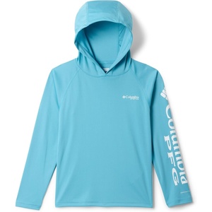 image:imageColumbia boys Pfg Terminal Tackle HoodieVintage BlueWhite Logo