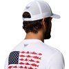 image:imageColumbia Unisex PFG Mesh 3D Stretch Snap BackWhiteMulti Colored Weld
