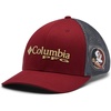 image:imageColumbia UnisexAdult CLG PFG Mesh Snap Back Ball CapFsu  CabernetCharcoal