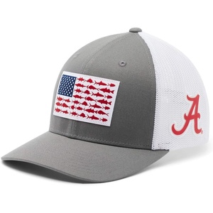 image:imageColumbia Collegiate PFG Mesh Fish Flag Ball CapAla  Titanium