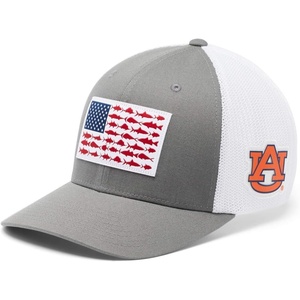 image:imageColumbia Collegiate PFG Mesh Fish Flag Ball CapAub  Titanium