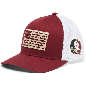 image:imageColumbia Collegiate PFG Mesh Fish Flag Ball CapFsu  Cabernet