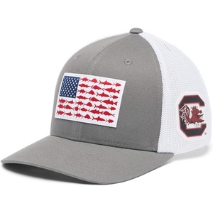 image:imageColumbia Collegiate PFG Mesh Fish Flag Ball CapSc  Titanium
