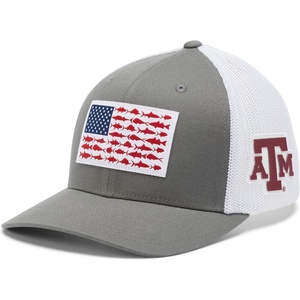 image:imageColumbia Collegiate PFG Mesh Fish Flag Ball CapTam  Titanium