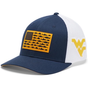 image:imageColumbia Collegiate PFG Mesh Fish Flag Ball CapWv  Navy