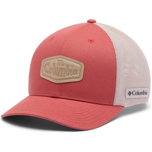 image:imageColumbia Mens Colm Mesh Ball CapWashed RedLeather Logs Graphic
