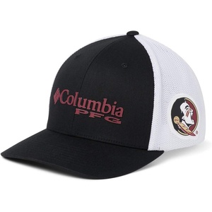 image:imageColumbia NCAA UnisexAdult PFG Mesh Ball Cap LargeXLargeFsu  Black