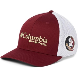 image:imageColumbia NCAA UnisexAdult PFG Mesh Ball Cap LargeXLargeFsu  Cabernet