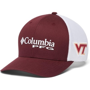 image:imageColumbia NCAA UnisexAdult PFG Mesh Ball Cap LargeXLargeVt  Deep Maroon
