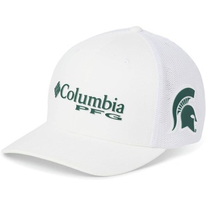 image:imageColumbia NCAA UnisexAdult PFG Mesh Ball Cap LargeXLargeWhite