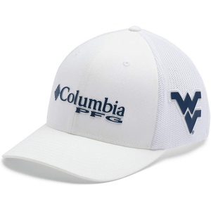 image:imageColumbia NCAA UnisexAdult PFG Mesh Ball Cap LargeXLargeWv  White