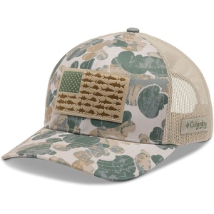 image:imageColumbia Unisex PFG Camo Snap BackFossil DeltawoodsFish Flag
