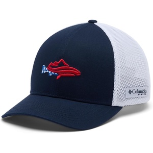image:imageColumbia Unisex PFG Icon Mesh Ball CapCollegiate NavyFlag Fish