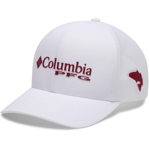 image:imageColumbia Unisex PFG Mesh 3D Stretch Snap BackWhiteMulti Colored Weld