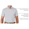 image:imageColumbia Mens Golf Club Invite Polo Omni Wick Lightweight Short Sleeve ShirtCool Grey
