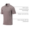image:imageColumbia Mens Golf Club Invite Polo Omni Wick Lightweight Short Sleeve ShirtDeep Maroon