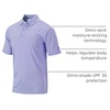 image:imageColumbia Mens Golf Club Invite Polo Omni Wick Lightweight Short Sleeve ShirtFrosted Purple