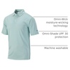 image:imageColumbia Mens Golf Club Invite Polo Omni Wick Lightweight Short Sleeve ShirtGulf Stream