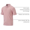 image:imageColumbia Mens Golf Club Invite Polo Omni Wick Lightweight Short Sleeve ShirtSorbet