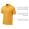 image:imageColumbia Mens Golf Drive Polo Shirt Omni Wick Performance Breathable Short SleeveAztec Gold