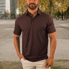 image:imageColumbia Mens Golf Drive Polo Shirt Omni Wick Performance Breathable Short SleeveBrown