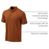 image:imageColumbia Mens Golf Drive Polo Shirt Omni Wick Performance Breathable Short SleeveCedar