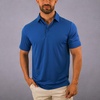 image:imageColumbia Mens Golf Drive Polo Shirt Omni Wick Performance Breathable Short SleeveSapphire