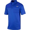 image:imageColumbia Mens Golf Flycaster Pocket Polo Shirt Omni Wick Breathable Short SleeveAzul