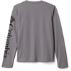 image:imageColumbia boys Terminal Tackle Long Sleeve TeeCity GreyBlack Logo