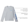 image:imageColumbia boys Terminal Tackle Long Sleeve TeeCool GreyVivid Blue